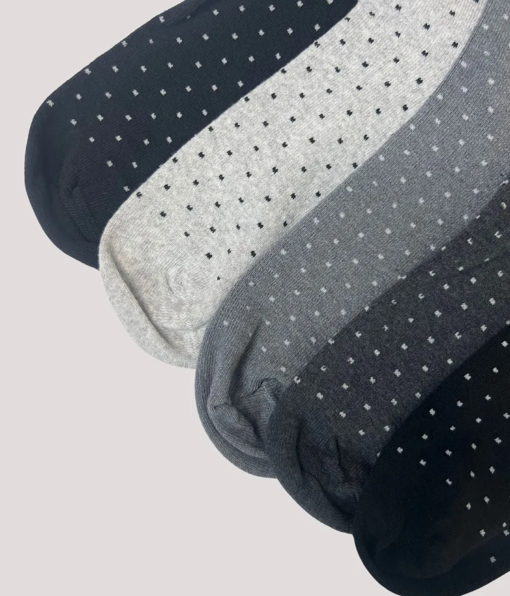 5 Pack Dotty Sumptuously Soft Ankle Socks