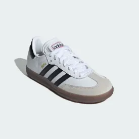 adidas SAMBA Indoor Soccer Shoes | Cloud White-Core Black | Kid's Unisex