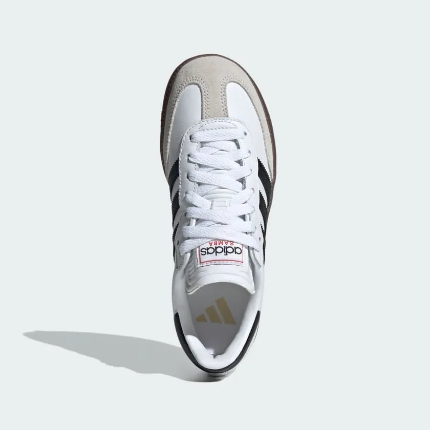 adidas SAMBA Indoor Soccer Shoes | Cloud White-Core Black | Kid's Unisex