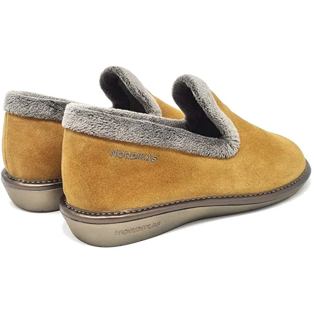 Afelpado Sand Mustard 304-80 Nordikas Comfy Slide Slippers