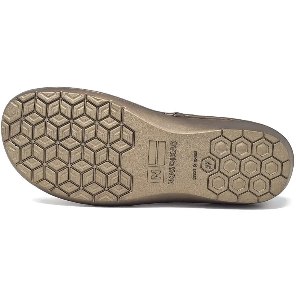 Afelpado Sand Mustard 304-80 Nordikas Comfy Slide Slippers