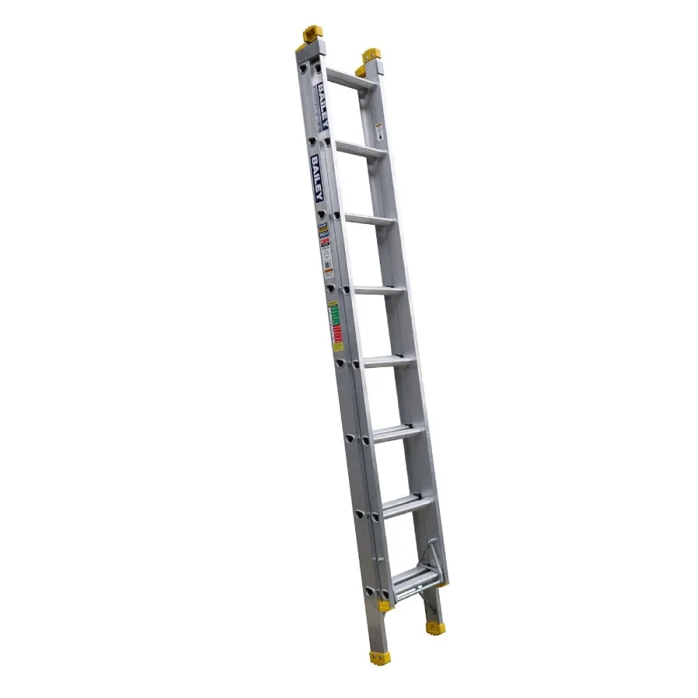 Bailey FS13897 150kg 8 Rung 2.5m/4.0m Aluminium Pro PUNCHLOCK Extension Ladder