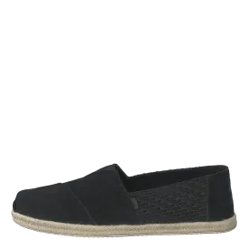 Black Suede Emb/rope Mn Alpr E Black