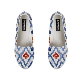 Blue rhombus ikat Nook Espadrille