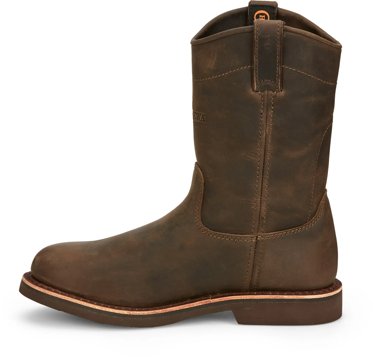Chippewa Mens Classic 2.0 10in Pull On Chocolate Apache Leather Work Boots