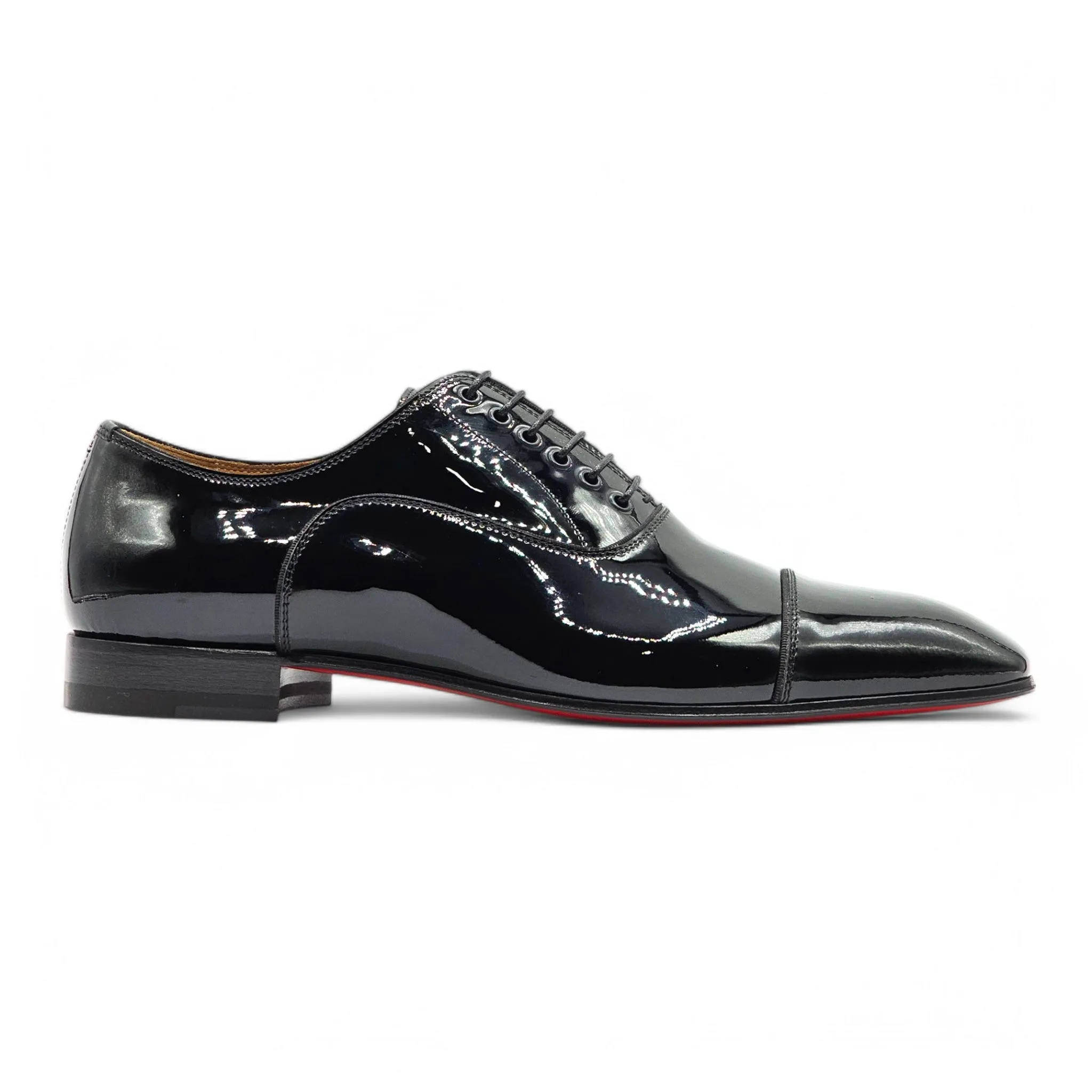 Christian Louboutin Greggo Oxford Tuxedo Shoes - Patent Leather - Black EU 40 / US 7