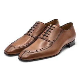 Christian Louboutin Lafitoch Leather Oxford Shoes - Brown - EU 46 / US 13