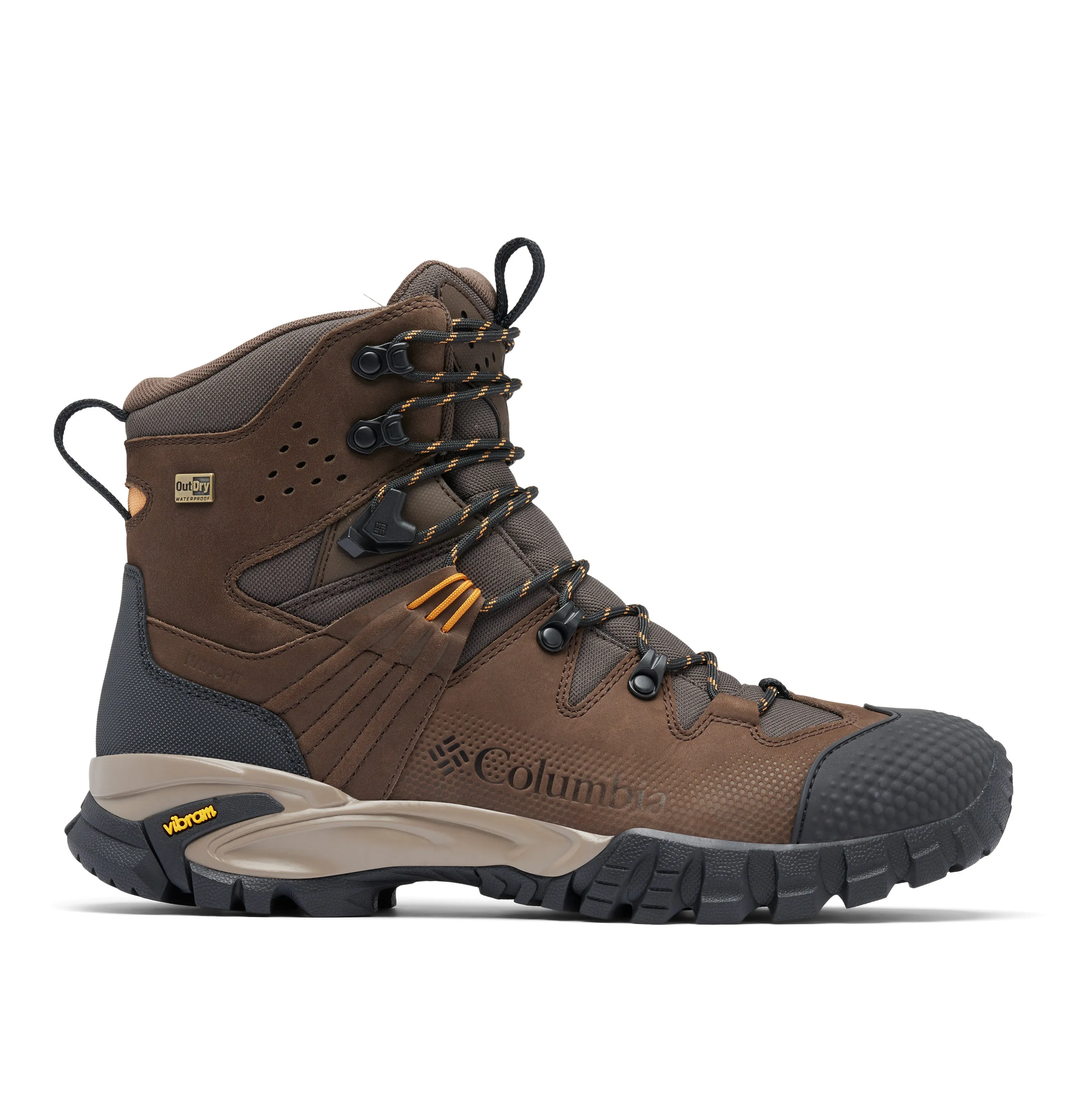 Columbia Men's Geoterra Outdry Leather Trail Boots (Cordovan/Canyon Sun)