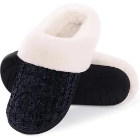 Comfy Knit Memory Foam Slippers – Anti Skid Sole for Safe Steps