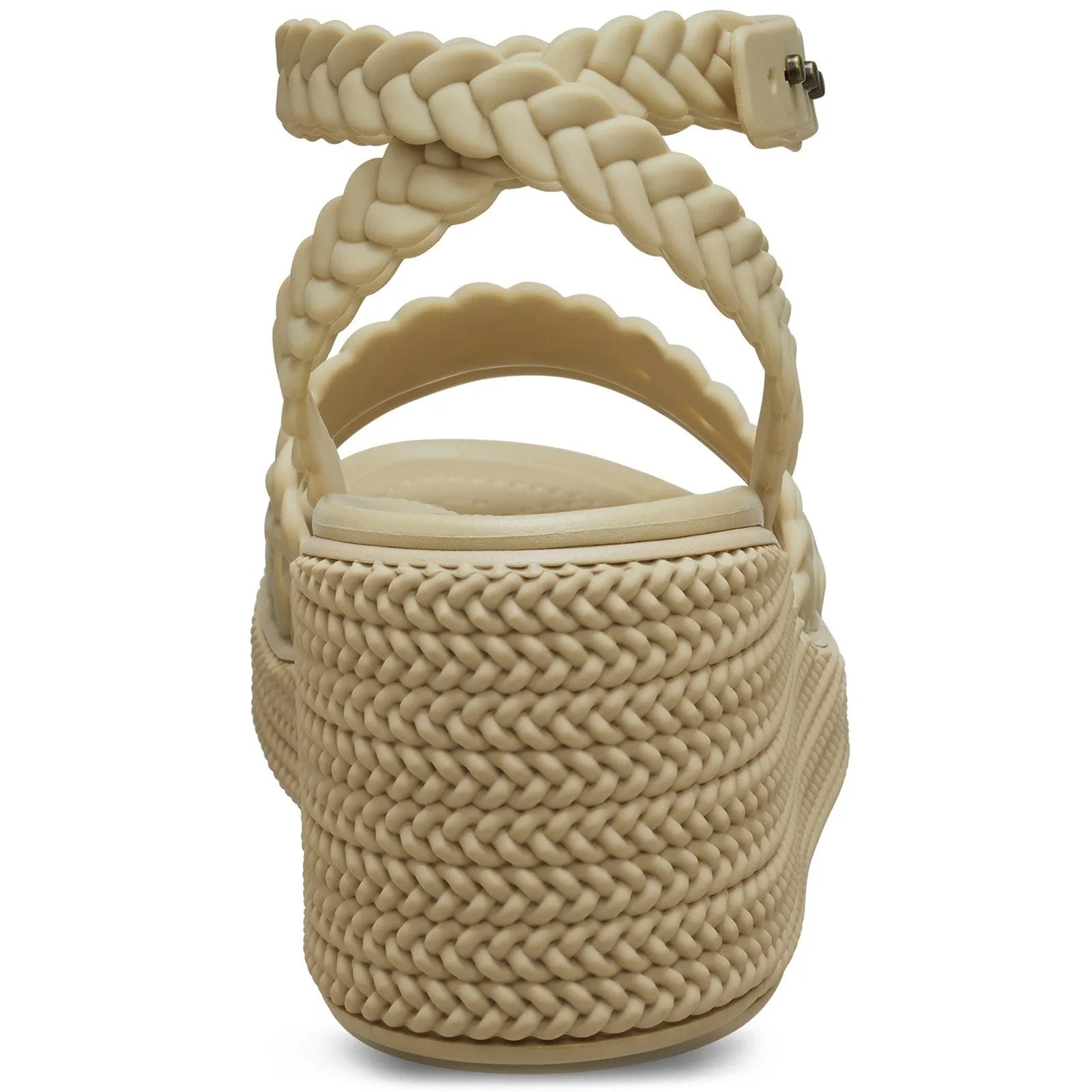 Crocs Brooklyn Woven Ankle Strap Wedge Womens Sandal 209994