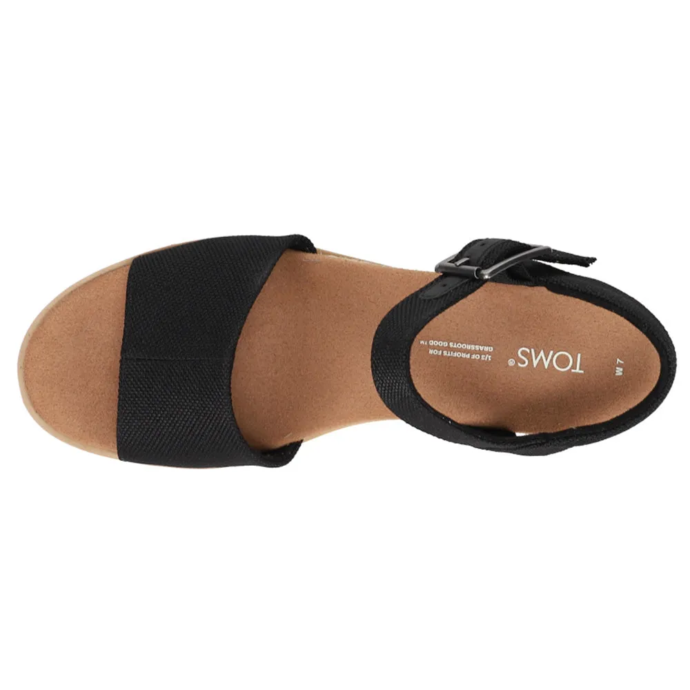 Diana Canvas Platform Espadrille Wedge Sandals