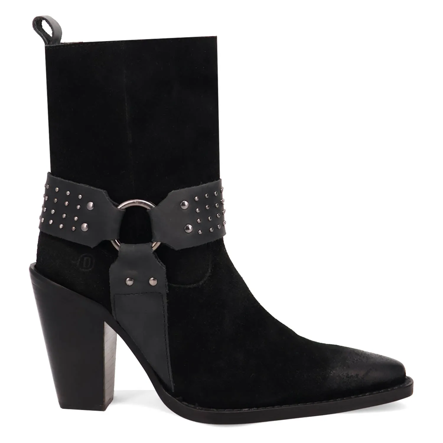 Dingo Womens Songbird Black Suede Fashion Boots