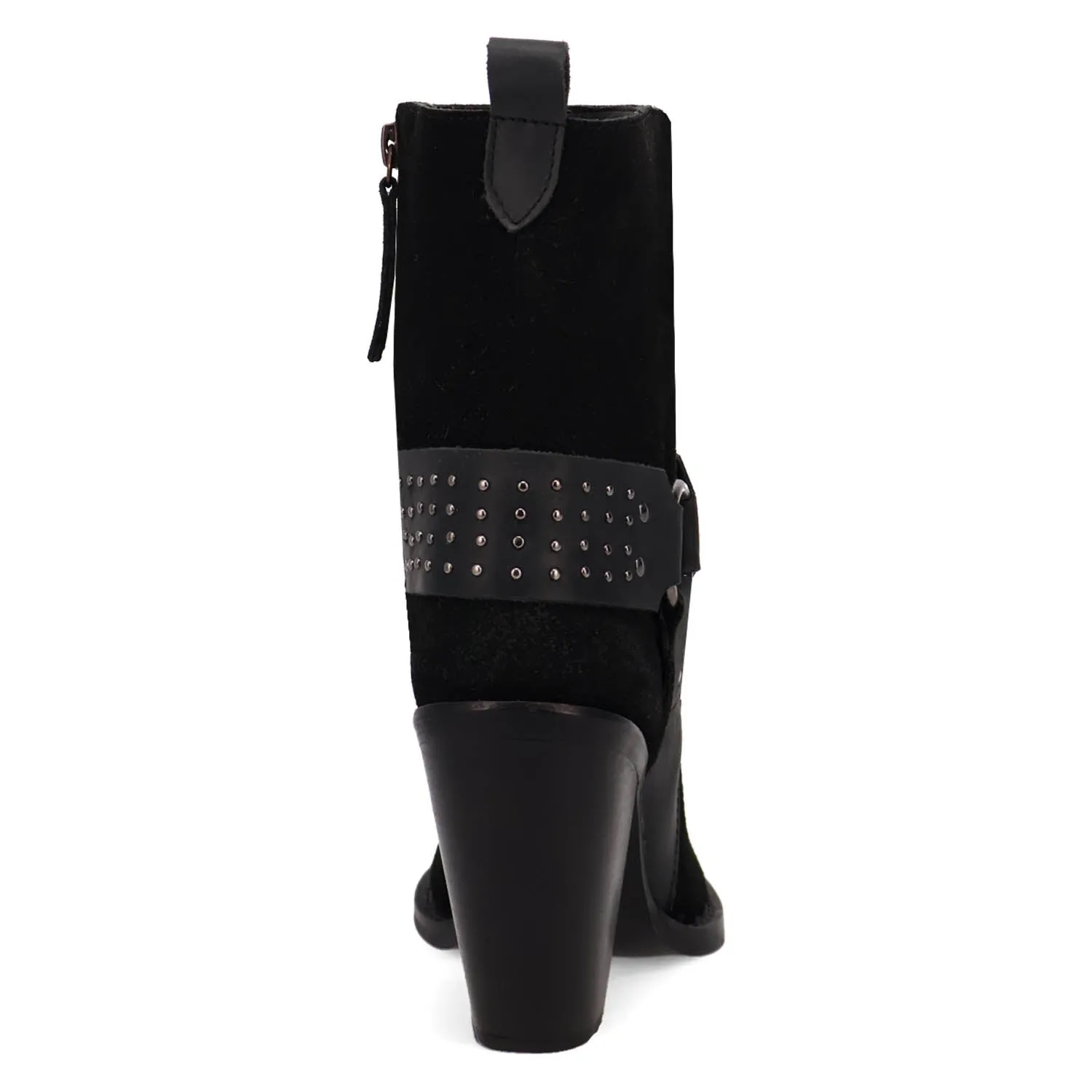 Dingo Womens Songbird Black Suede Fashion Boots