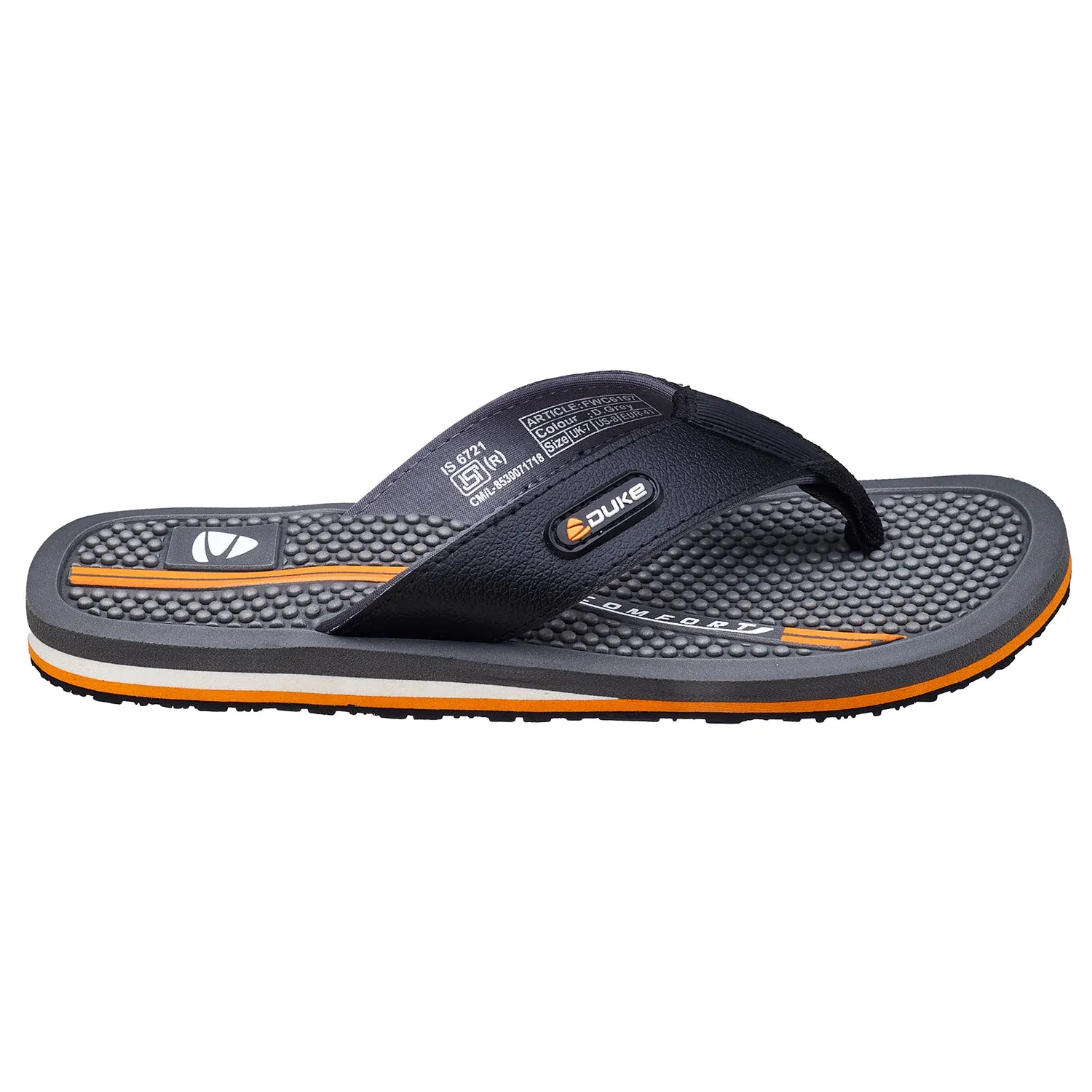Duke Men Acupressure Thong Flipflops (FWC6167)