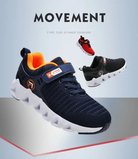 Elite Tennis Athletic Running Shoes for Boys and Girls