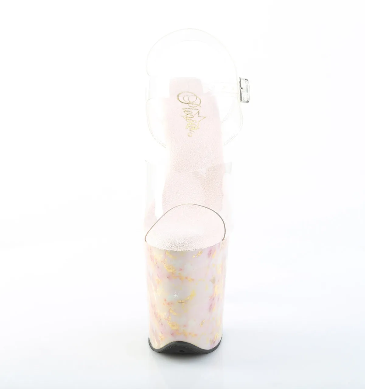 FLAMINGO-808MB Gold Marble Platform Sandal
