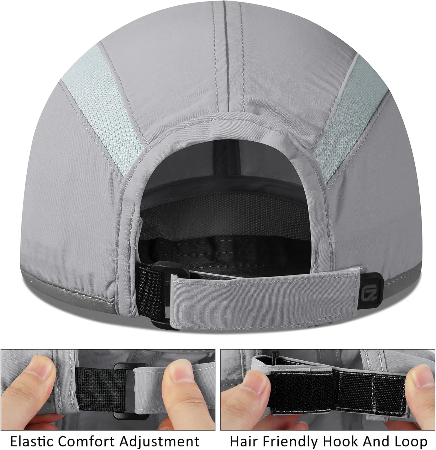 GADIEMKENSD Reflective Folding Outdoor Hat Unstructured Design UPF 50  Sun Protection Sport Hats for Womens and Mens