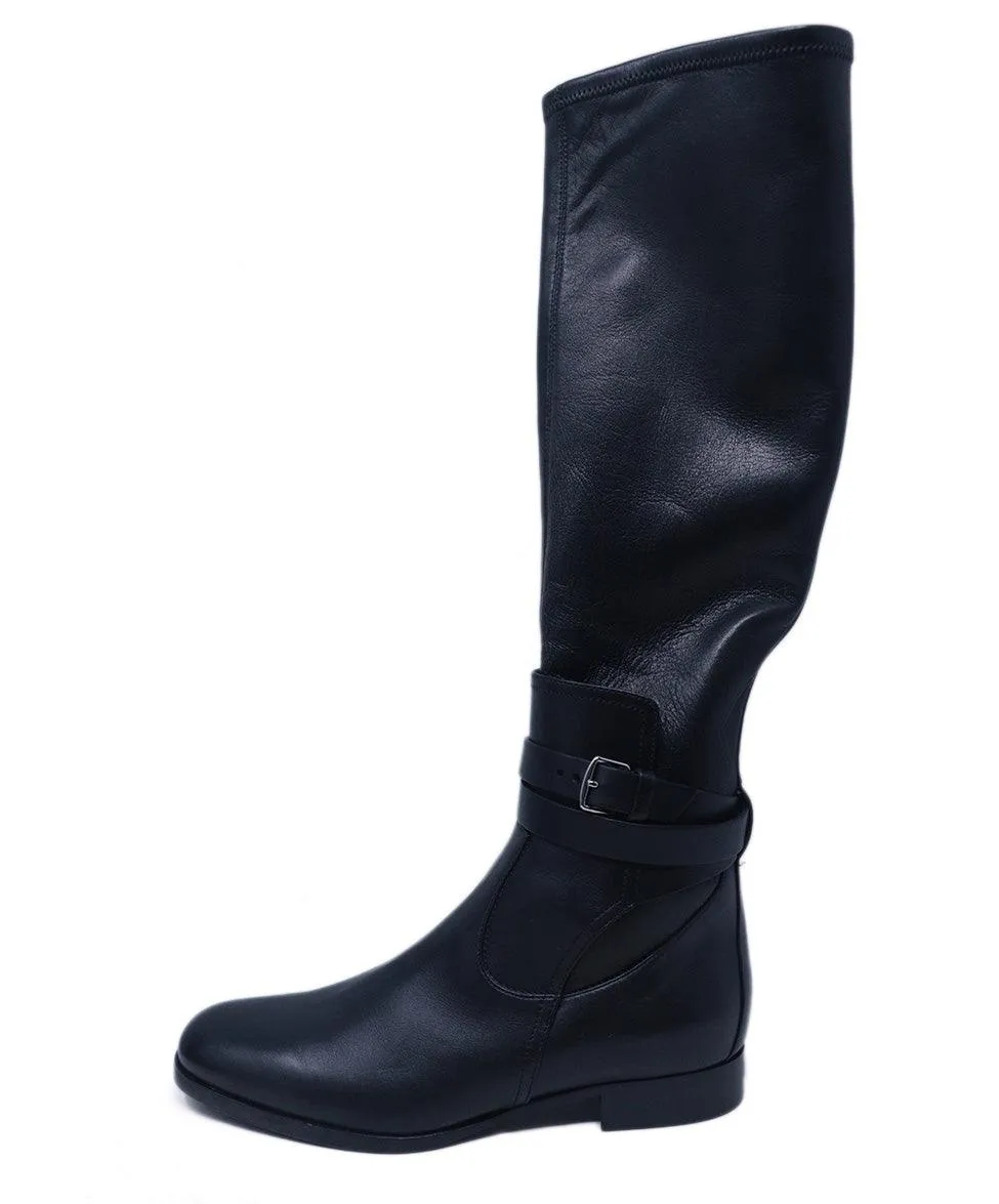 Hermes Black Leather Boots sz 5.5