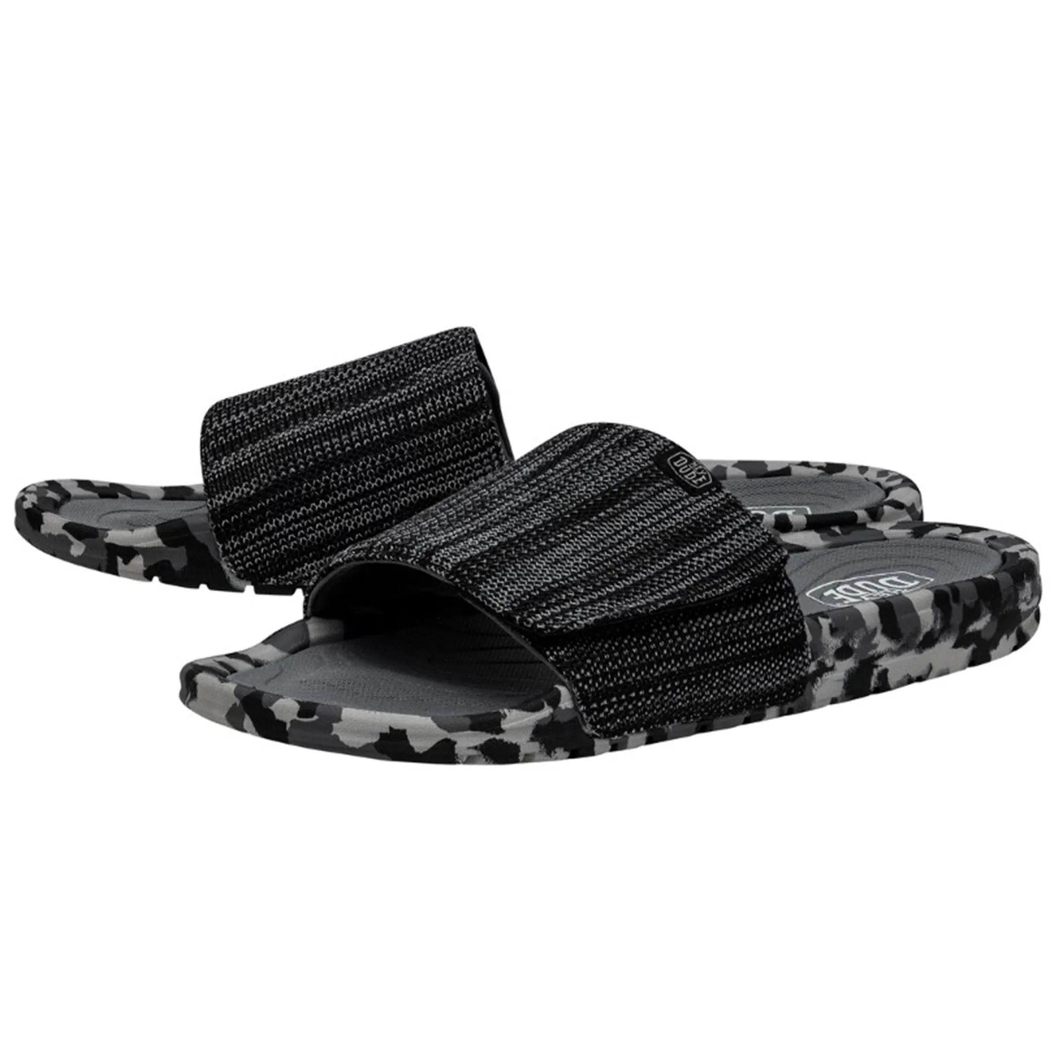 Hey Dude Men's Phoenix Dark Quarry Camo Sandal