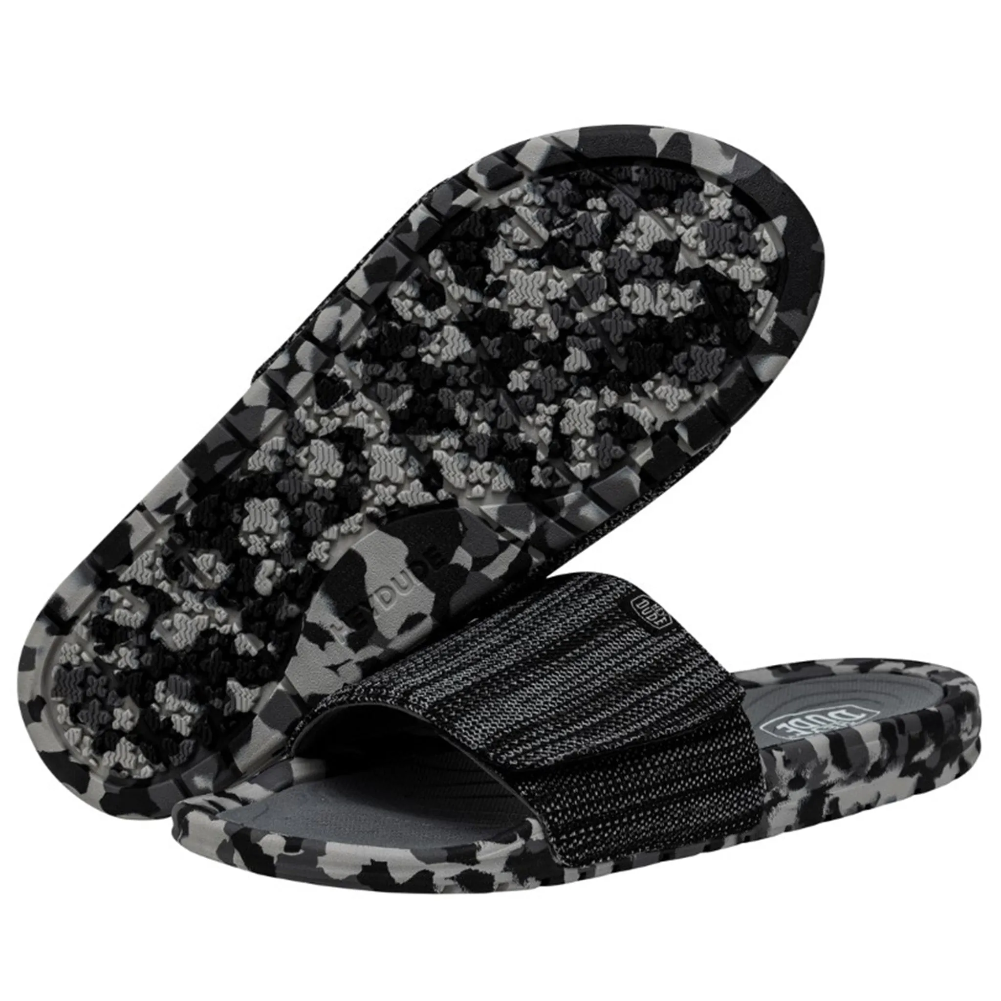 Hey Dude Men's Phoenix Dark Quarry Camo Sandal
