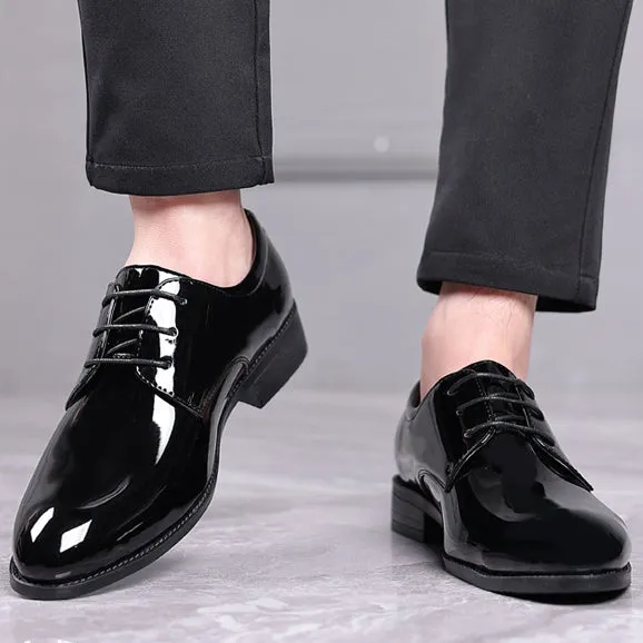 Italiano Patent Leather Formal Oxford Dress Men's Shoes