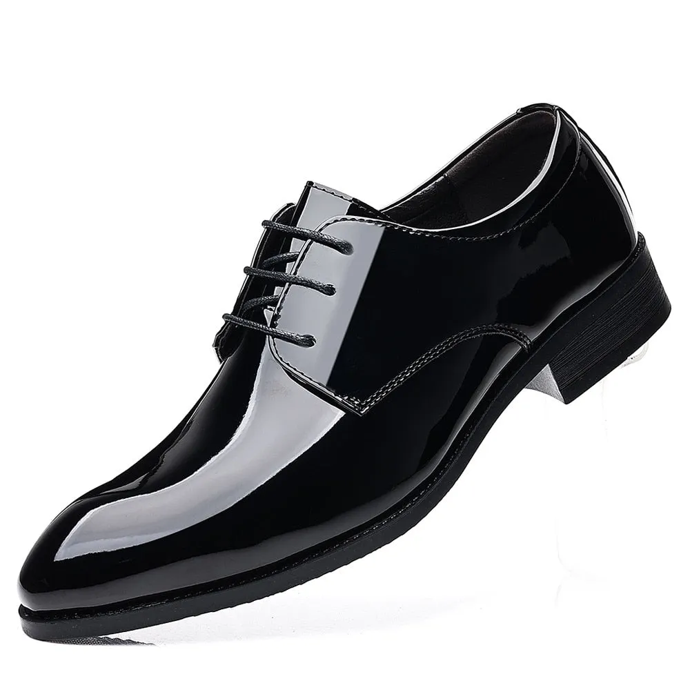 Italiano Patent Leather Formal Oxford Dress Men's Shoes