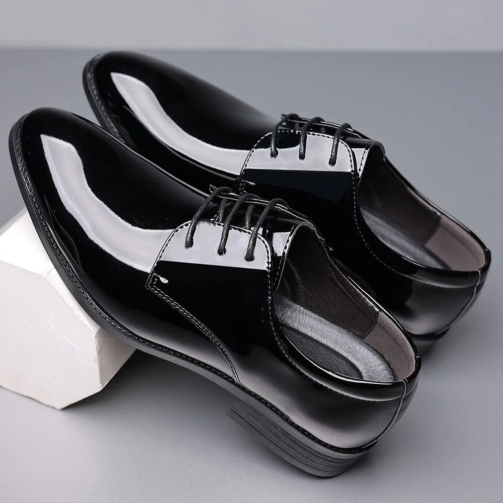 Italiano Patent Leather Formal Oxford Dress Men's Shoes