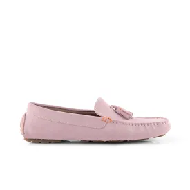 Jackson Suede Leather Driving Loafer - Pink