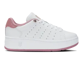 K-Swiss Women's Classic Pf Platform White Foxglove Shoes