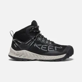 Keen- Women's Nxis Evo Mid Black/Blue Glass Hiking Sneakers 1025911