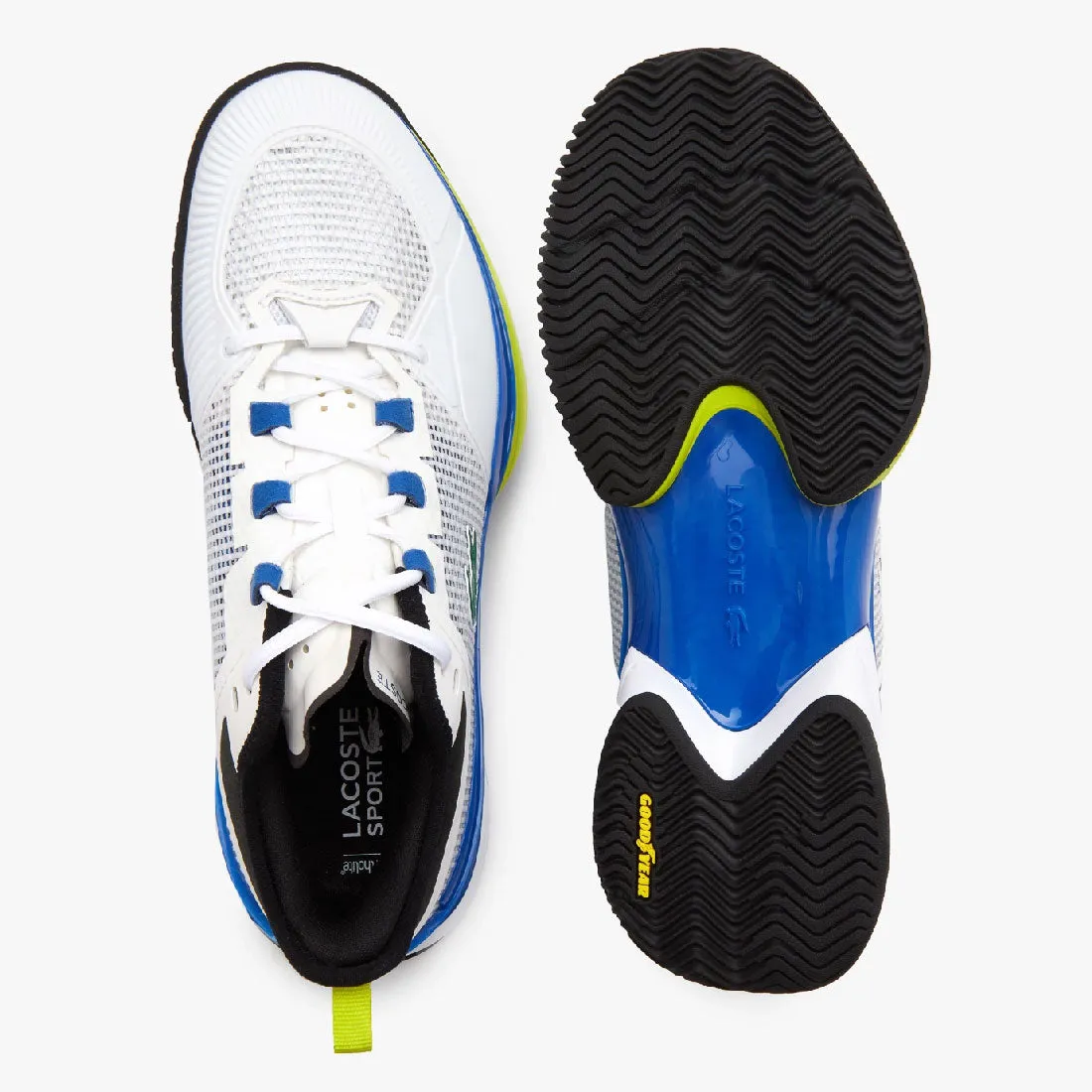 Lacoste AG-LT21 Ultra Textile Men's Tennis Shoes (White/Blue)