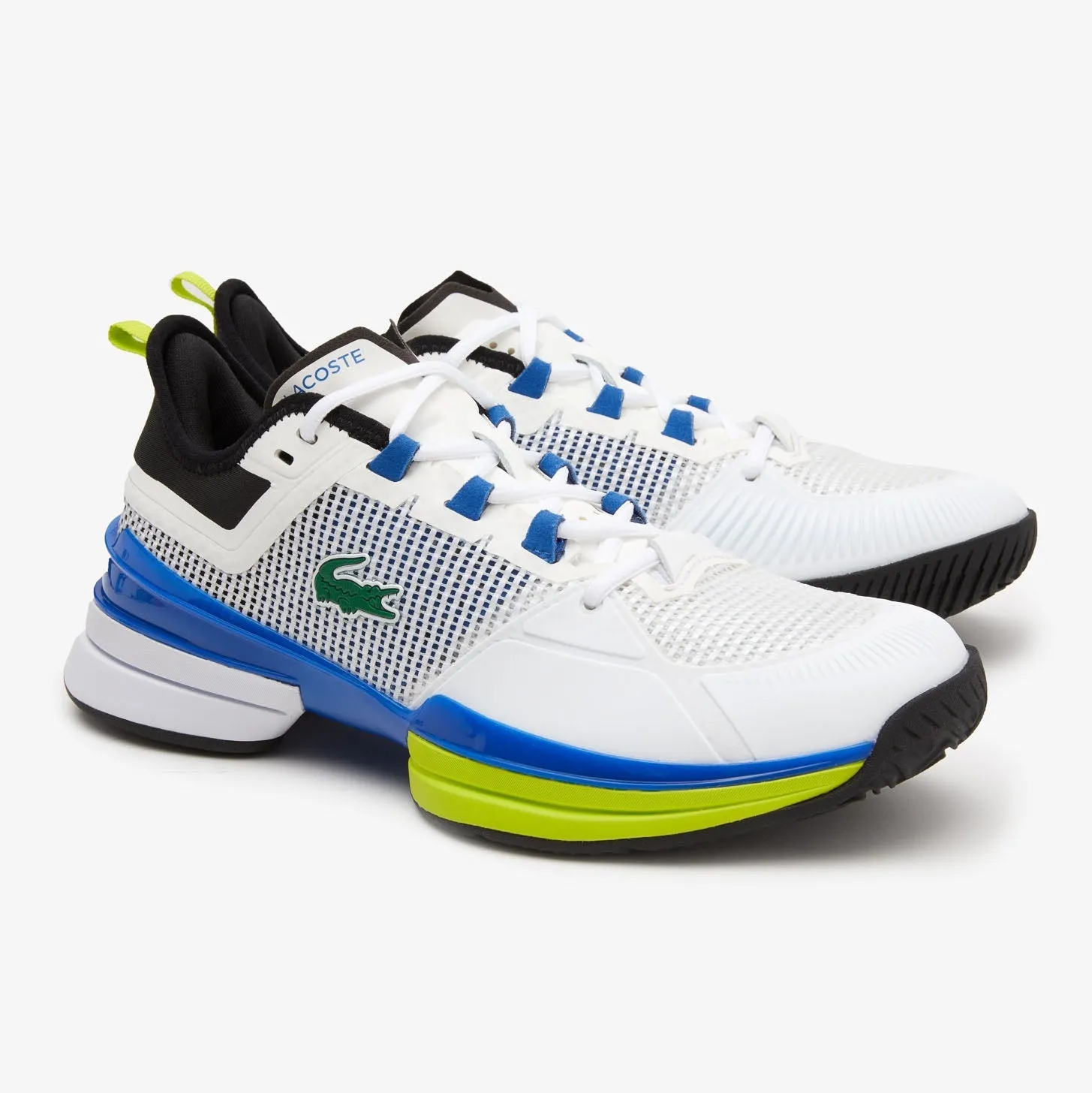 Lacoste AG-LT21 Ultra Textile Men's Tennis Shoes (White/Blue)