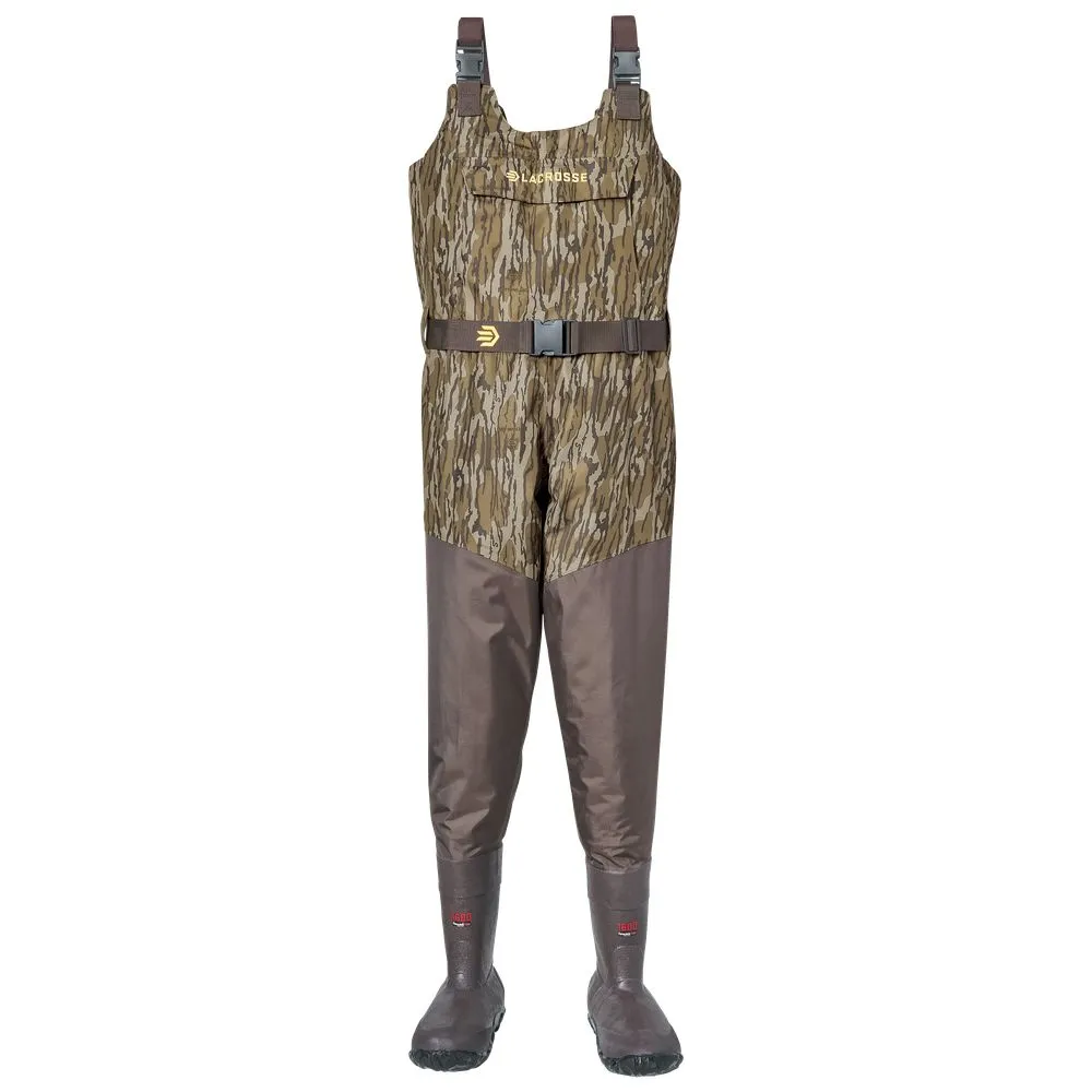 LaCrosse 736128 Wetlands Insulated Boot-Foot Chest Waders for Men - Mossy Oak Bottomland - 11 Regular