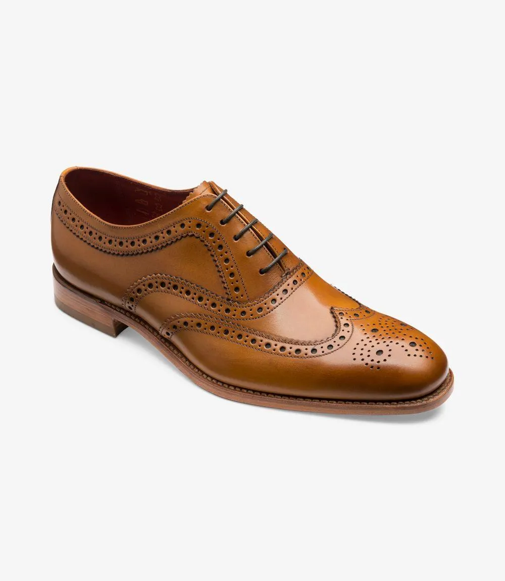 LOAKE FEARNLEY TAN OXFORD BROGUE LEATHER SOLE F-MEDIUM