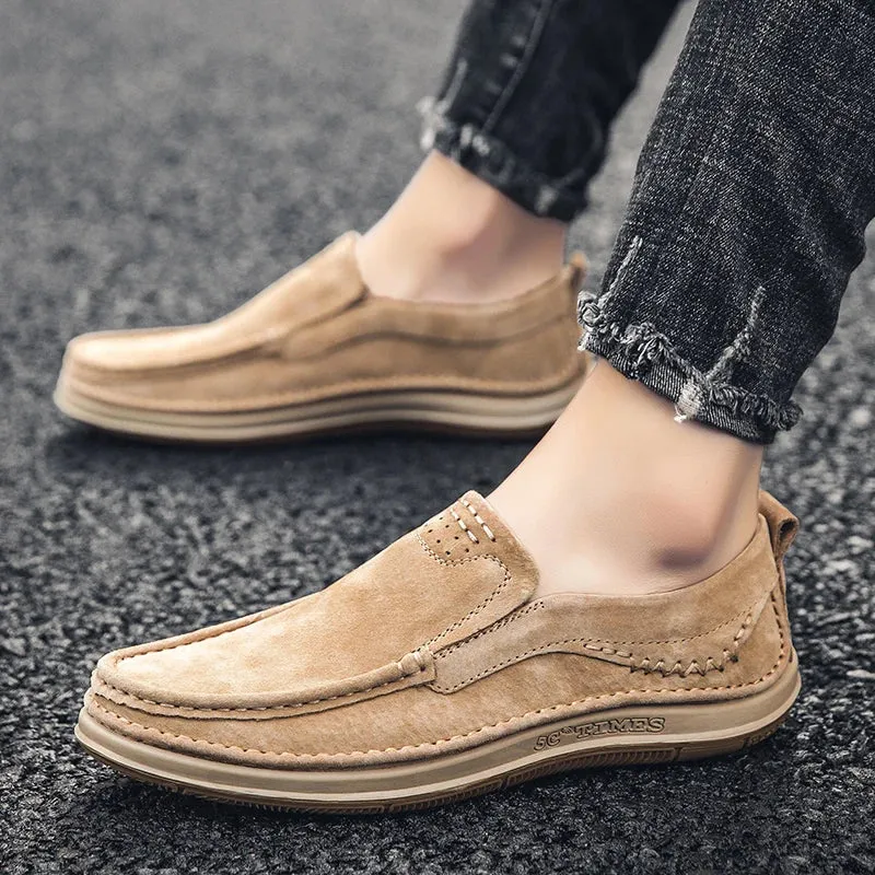 Men Loafers High Quality Leather Casual Shoes for Men Luxury driving Comfortable Soft Flats Sneakers Handmade Men Moccasins