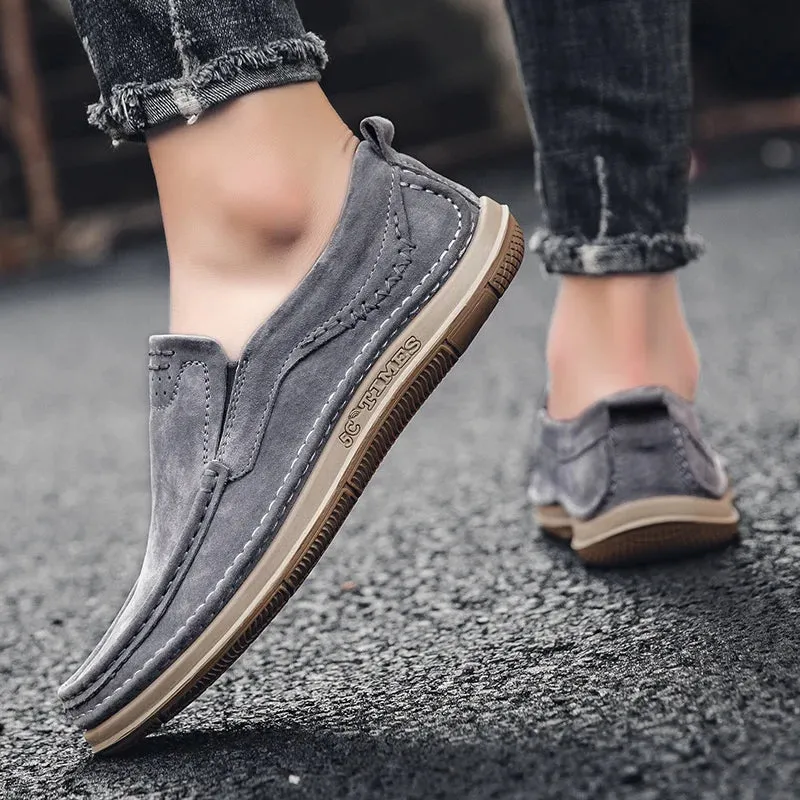 Men Loafers High Quality Leather Casual Shoes for Men Luxury driving Comfortable Soft Flats Sneakers Handmade Men Moccasins