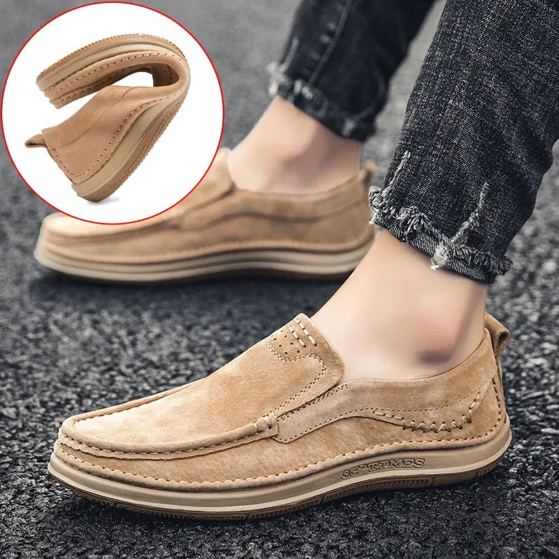 Men Loafers High Quality Leather Casual Shoes for Men Luxury driving Comfortable Soft Flats Sneakers Handmade Men Moccasins