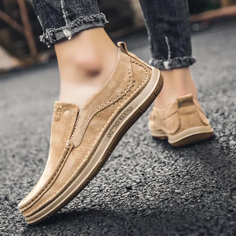 Men Loafers High Quality Leather Casual Shoes for Men Luxury driving Comfortable Soft Flats Sneakers Handmade Men Moccasins