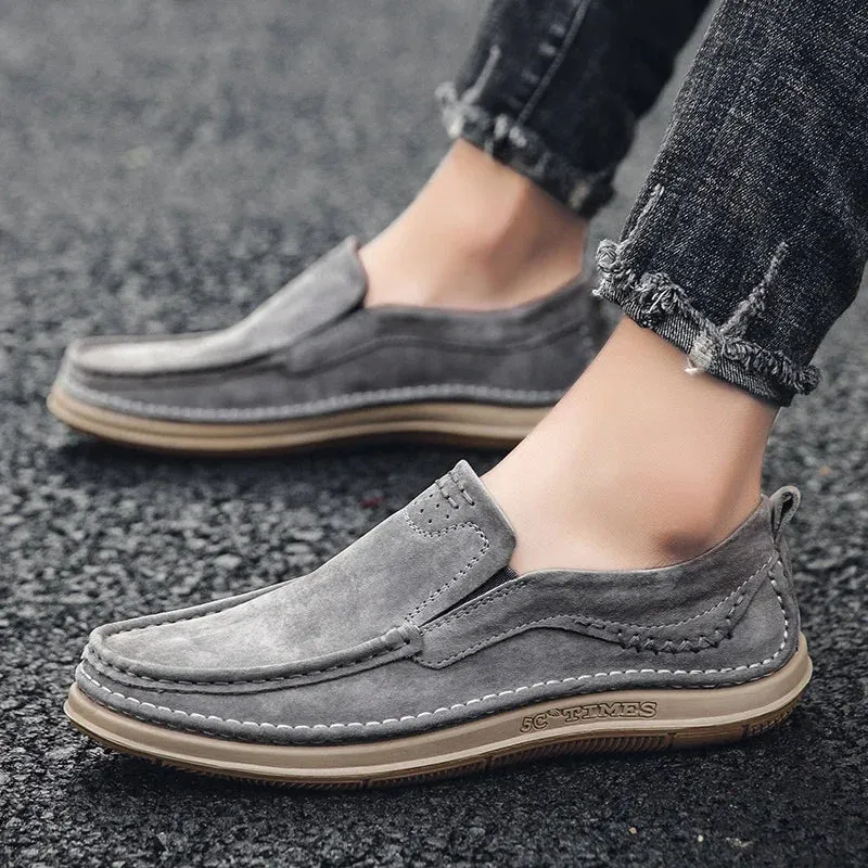 Men Loafers High Quality Leather Casual Shoes for Men Luxury driving Comfortable Soft Flats Sneakers Handmade Men Moccasins