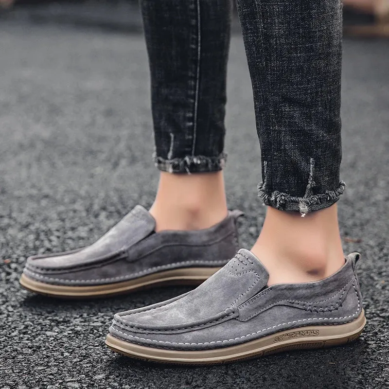 Men Loafers High Quality Leather Casual Shoes for Men Luxury driving Comfortable Soft Flats Sneakers Handmade Men Moccasins