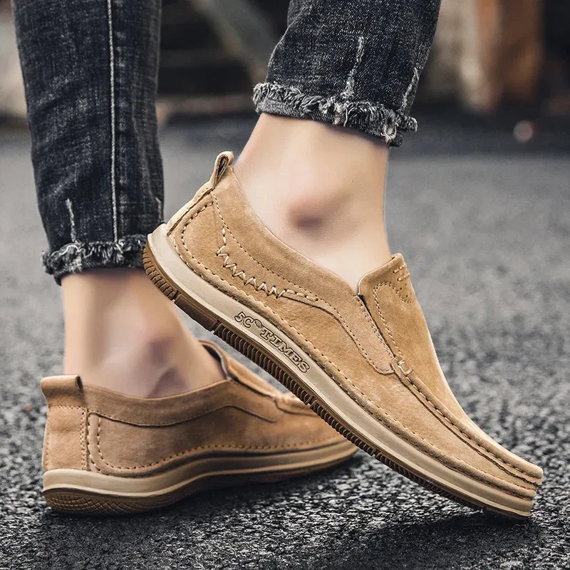 Men Loafers High Quality Leather Casual Shoes for Men Luxury driving Comfortable Soft Flats Sneakers Handmade Men Moccasins