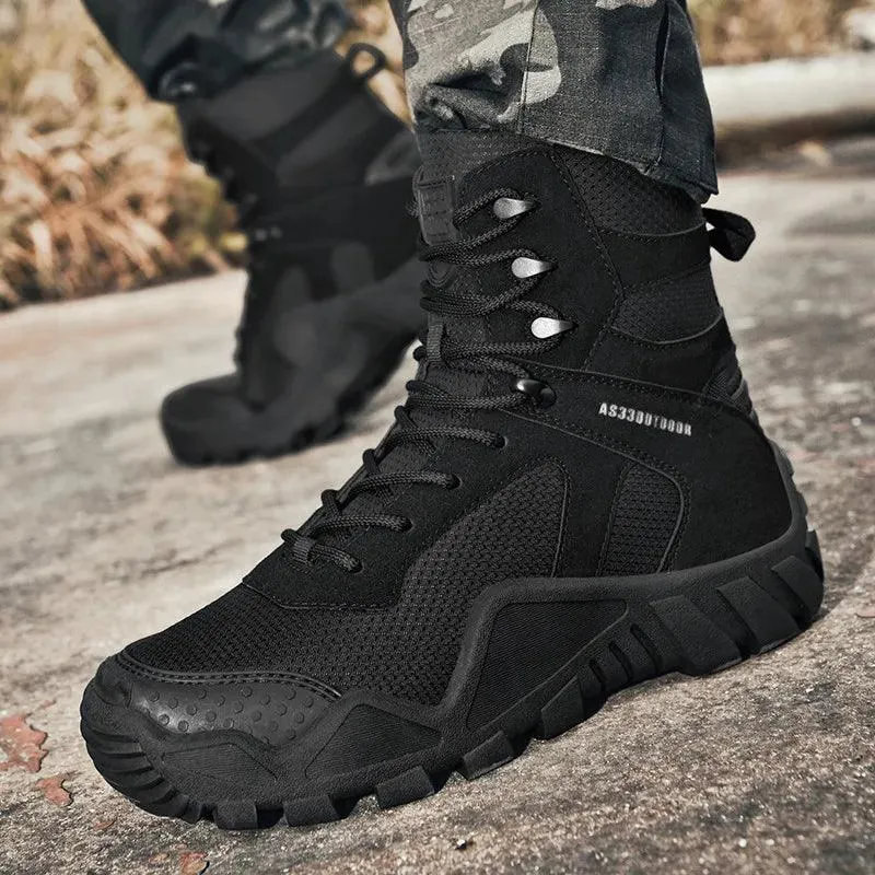 Men's Camouflage Waterproof Hiking Boots – Winter Trekking Sneakers