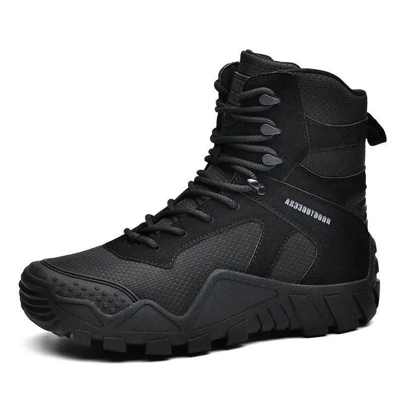 Men's Camouflage Waterproof Hiking Boots – Winter Trekking Sneakers