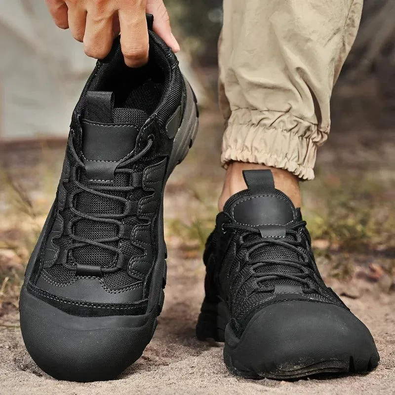 Men’s Non-Slip Outdoor Suede Leather Sneakers – Hiking & Trekking Casual Shoes