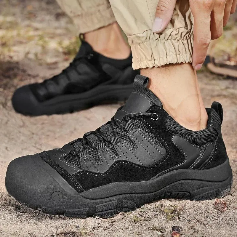 Men’s Non-Slip Outdoor Suede Leather Sneakers – Hiking & Trekking Casual Shoes