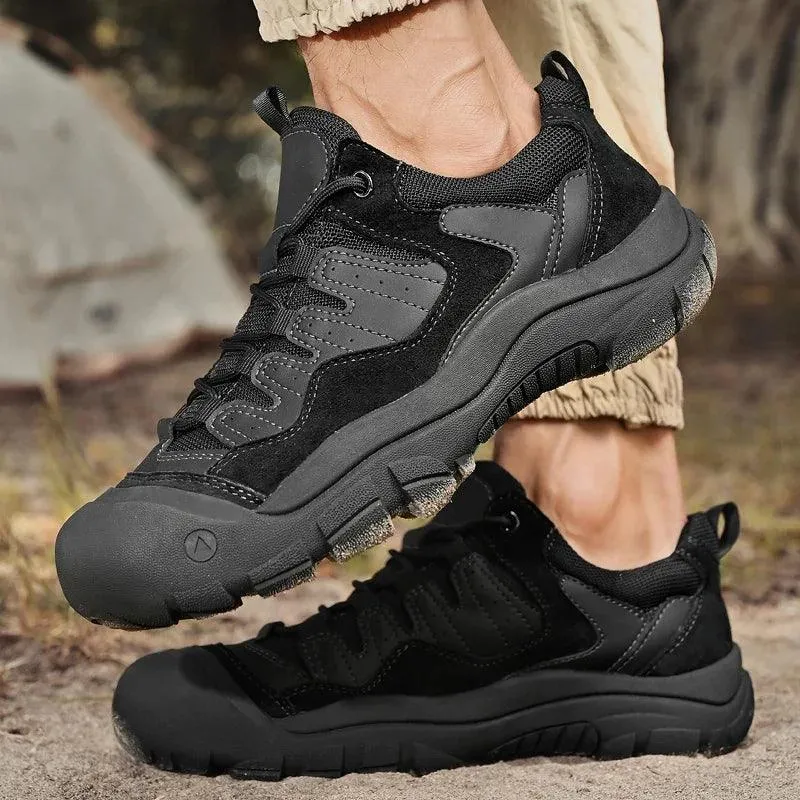 Men’s Non-Slip Outdoor Suede Leather Sneakers – Hiking & Trekking Casual Shoes