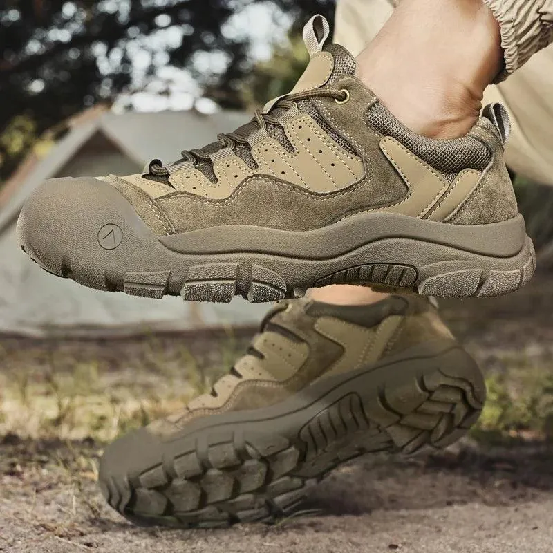 Men’s Non-Slip Outdoor Suede Leather Sneakers – Hiking & Trekking Casual Shoes