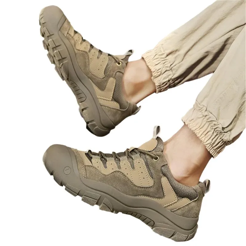 Men’s Non-Slip Outdoor Suede Leather Sneakers – Hiking & Trekking Casual Shoes