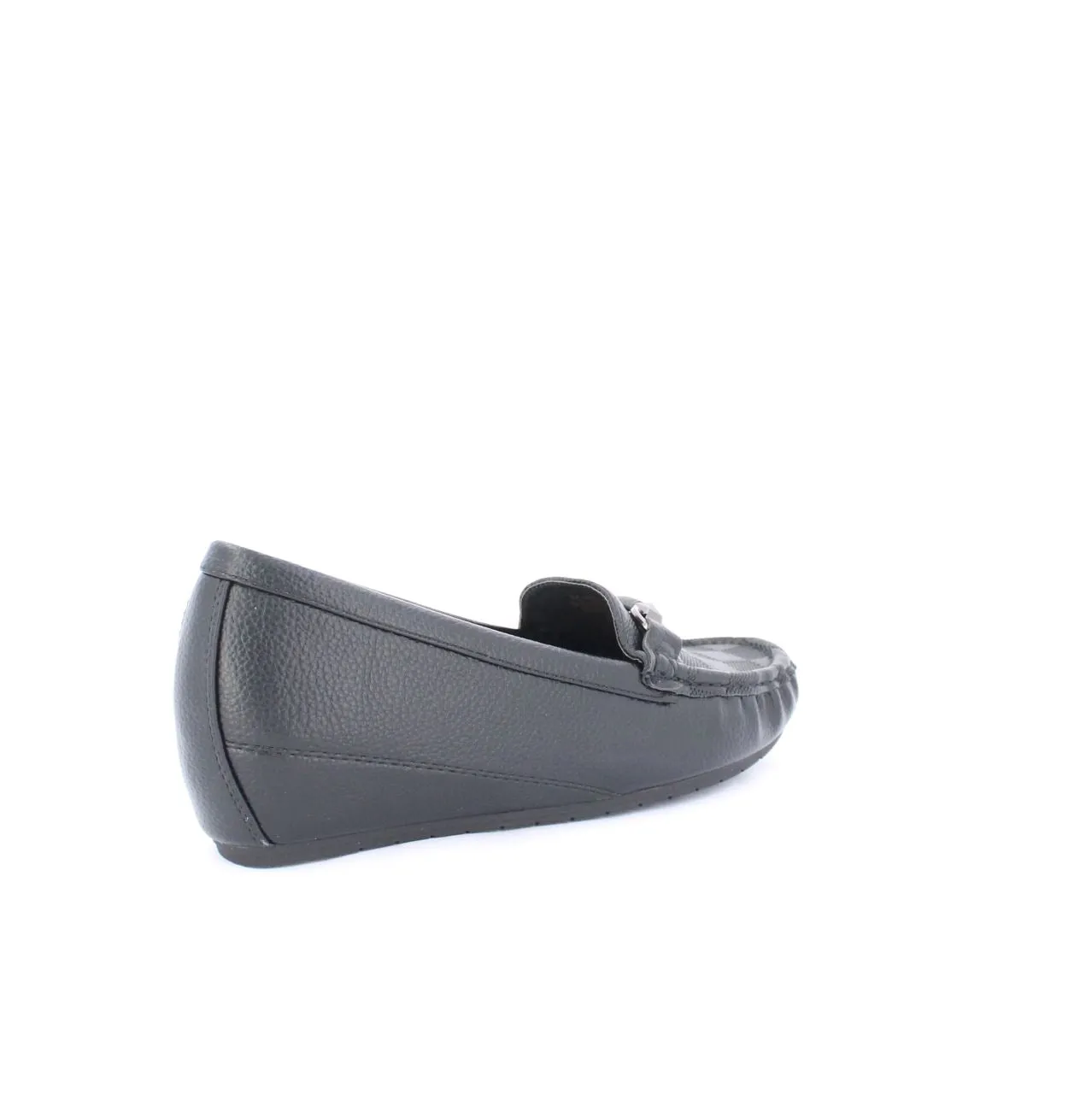 MYRA WEDGE MOCCASINS - BLACK