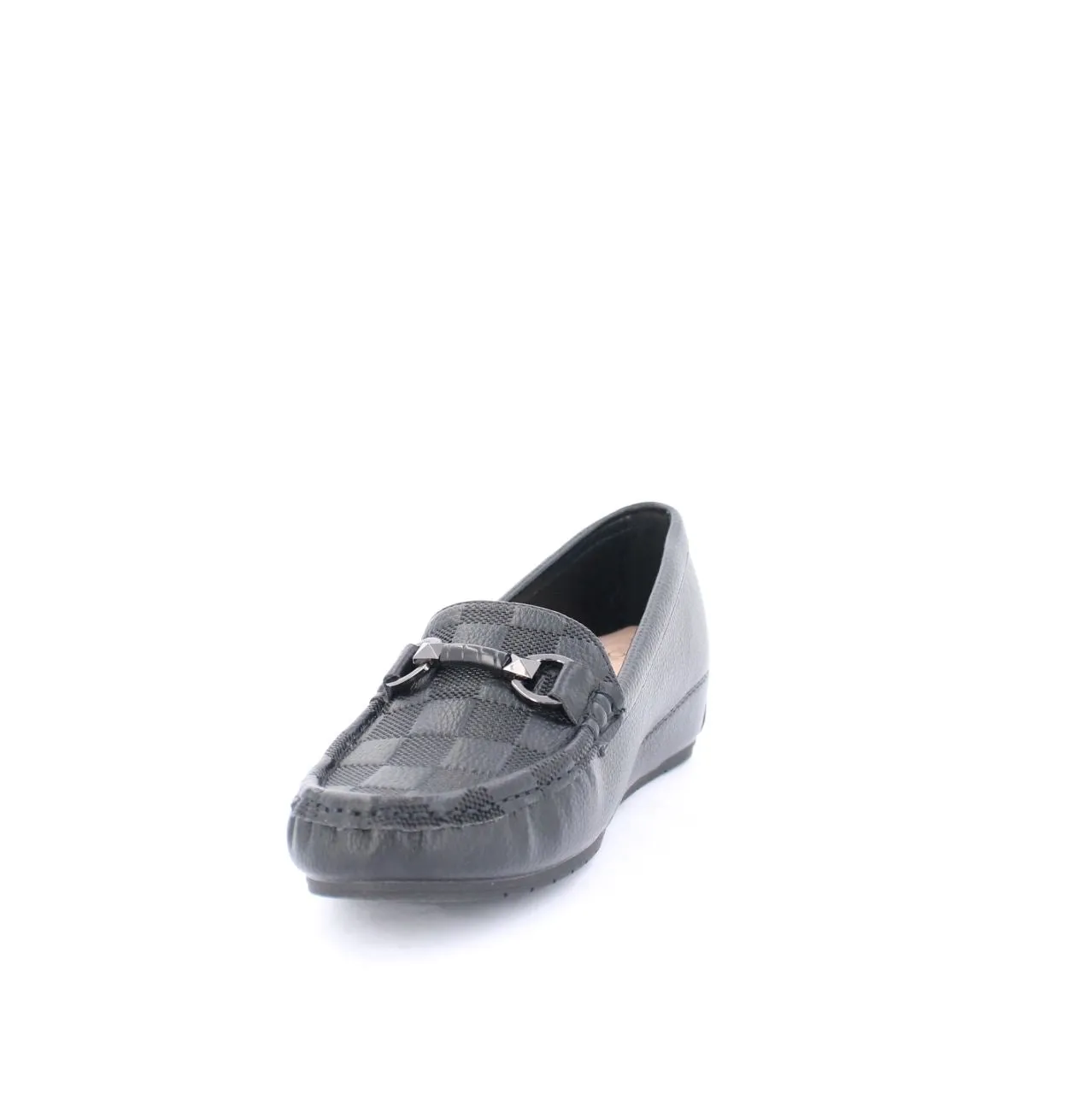 MYRA WEDGE MOCCASINS - BLACK